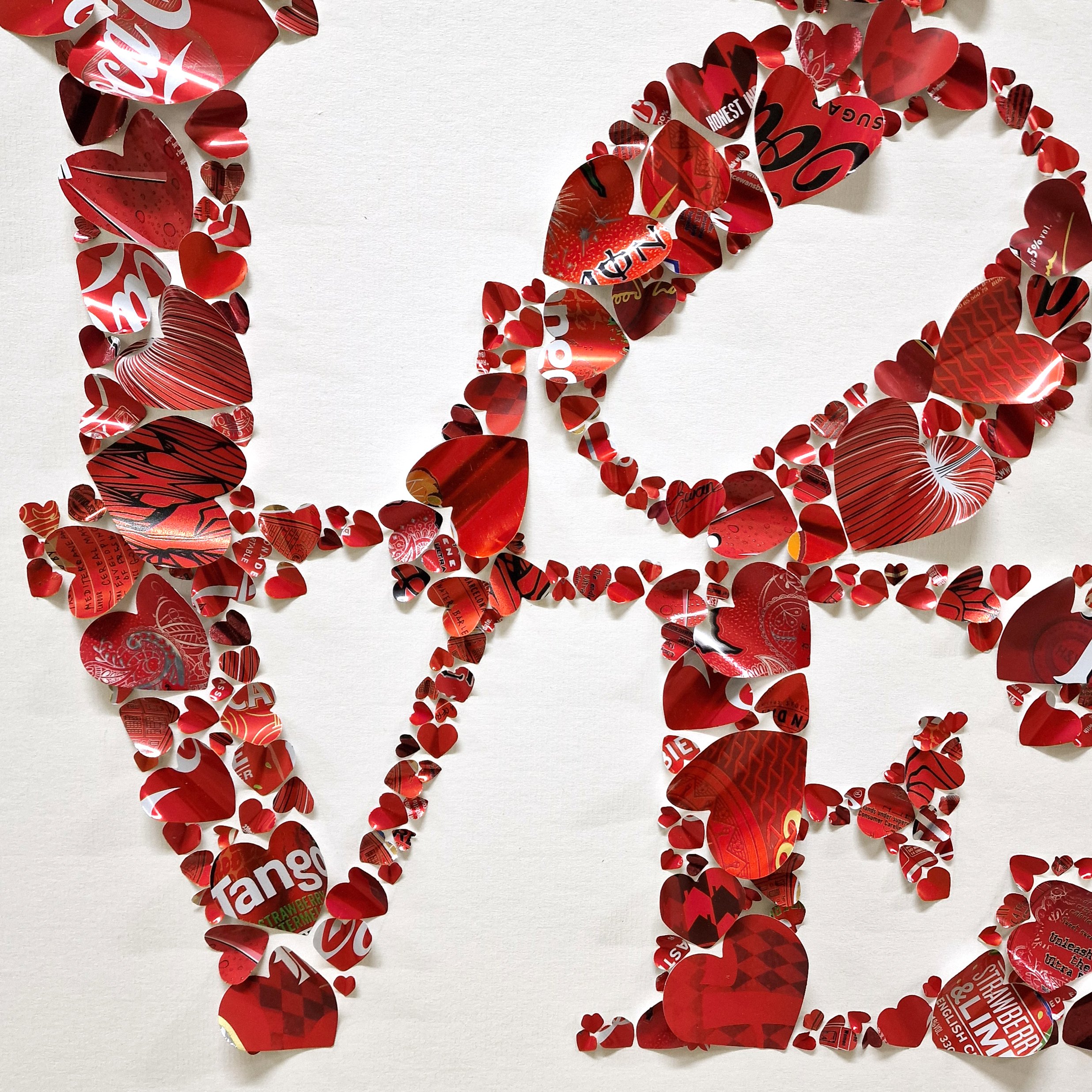 Love Squared - 80cm x 80cm — Sarah Turner Eco Art & Design